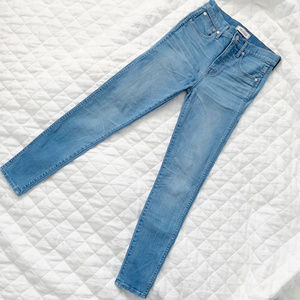 Madewell / 10" High Rise Skinny 26 / Light Wash